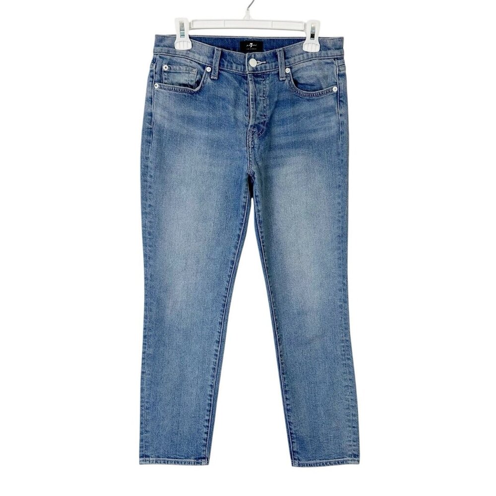 7FAM Josefina Boyfriend Jeans Women’s Size 27 Mid Rise 7 For All Mankind